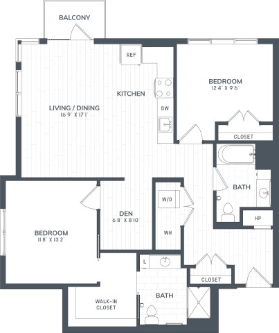 A black and white image of a house floor plan.