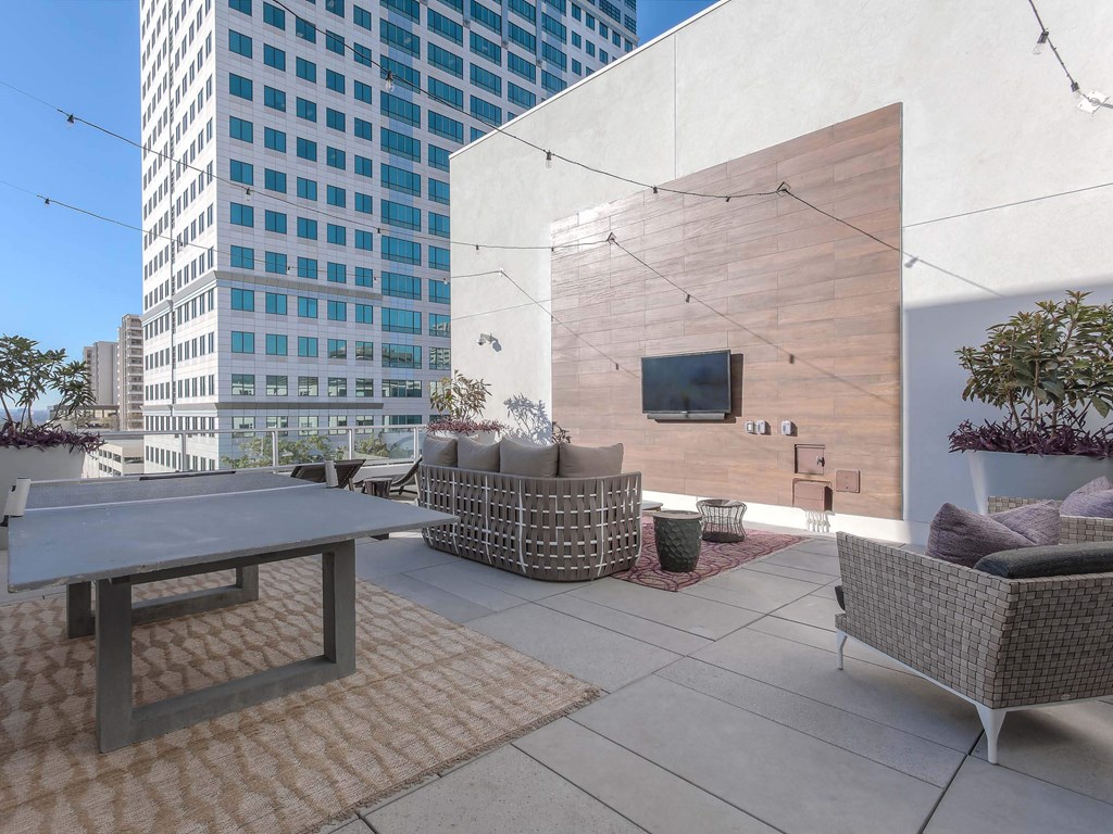 Outdoor Living Area at The Adeline, Glendale, CA