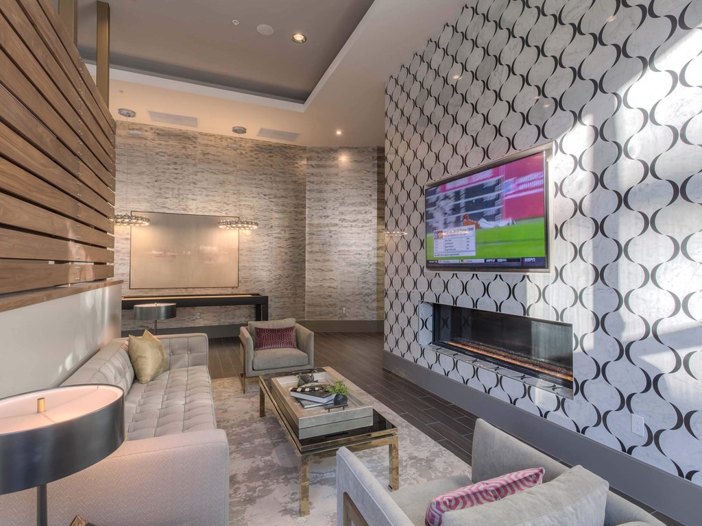 Social Lounge With TV at The Adeline, Glendale, CA