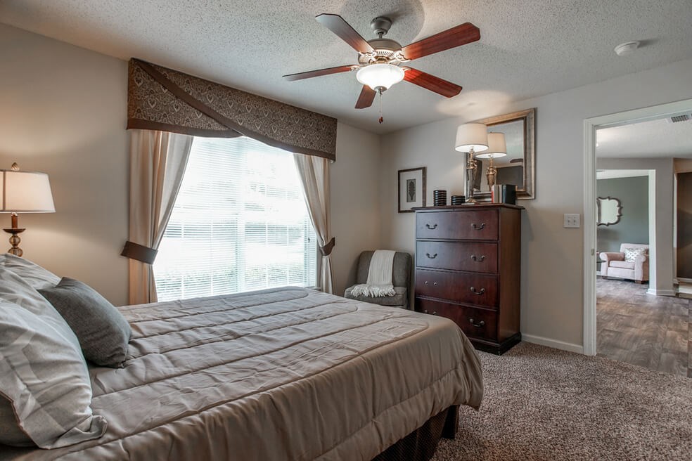 Bedroom Interior at Monterey Village, Jonesboro, GA