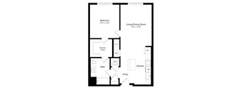 A2.6 | 1 Bed | 1 Bath