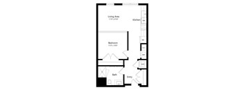 J2 | 1 Bed | 1 Bath | Junior