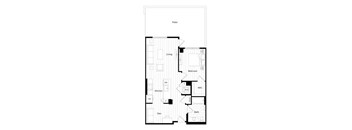 A floor plan of a house with labeled rooms such as Living, Bedroom, Kitchen, Bath, and Patio.