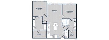 B1 Floor Plan at Brandywine Green, Maryland, 20613