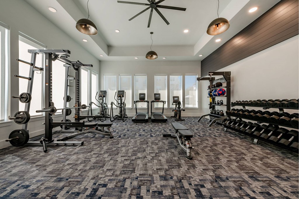 Fully equipped fitness center at Brandywine Green, Brandywine
