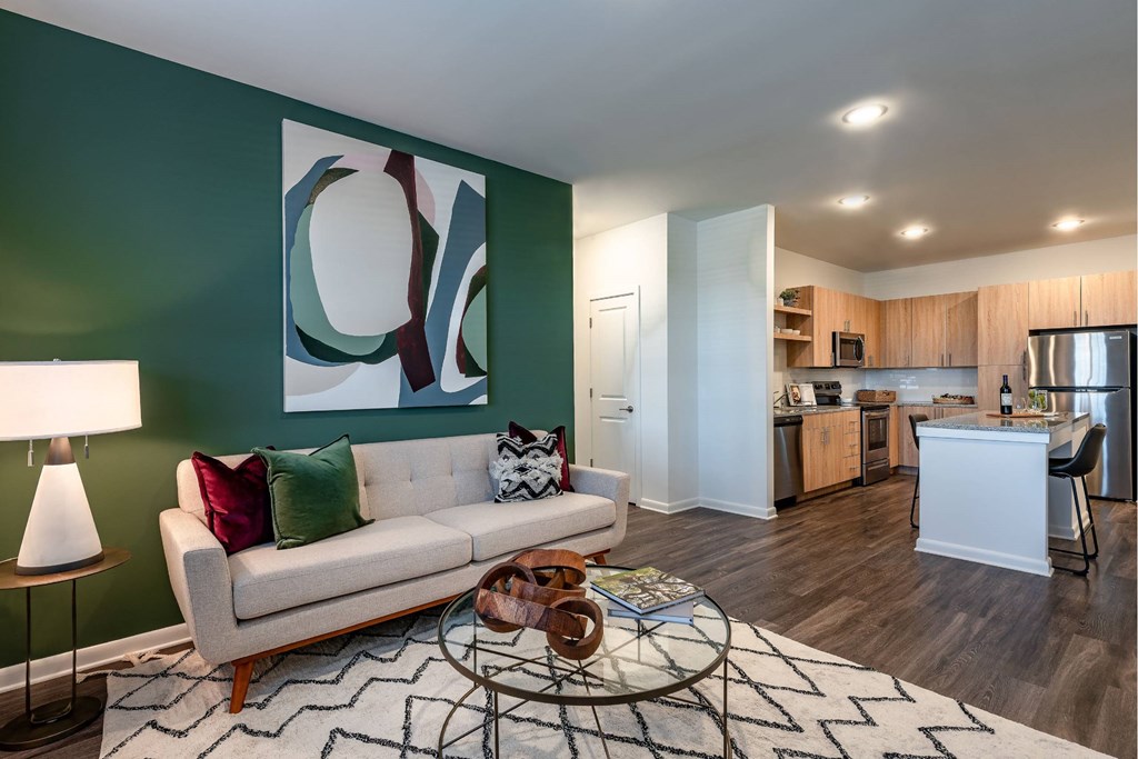Elevated apartment interiors feature open concepts at Brandywine Green, Maryland, 20613