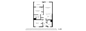 A black and white image of a house floor plan.