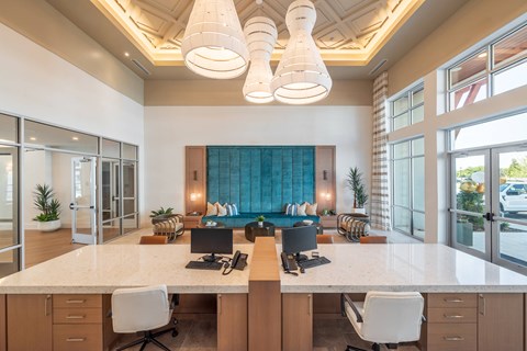 A modern office at Corban Freedom Apartments, Orlando, 32837