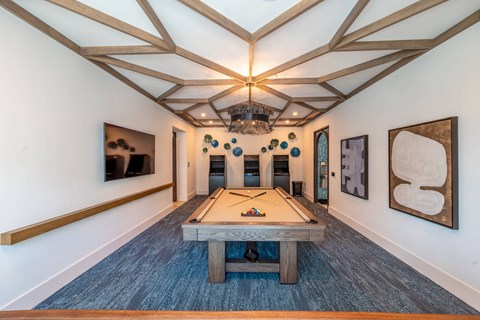 Billiards Table at Corban Freedom Apartments, Florida
