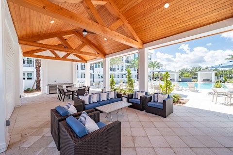 Outdoor Patio at Corban Freedom Apartments, Orlando, FL 32837