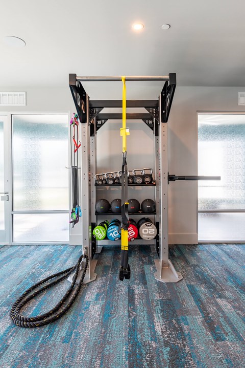 Gym at Corban Freedom Apartments, Orlando Florida