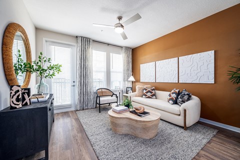 Modern Living Room at Corban Freedom Apartments, Orlando, FL