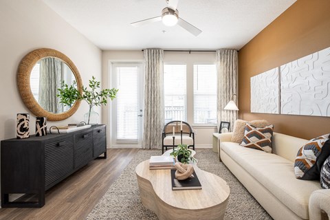 Spacious Living Room at Corban Freedom Apartments, Orlando Florida
