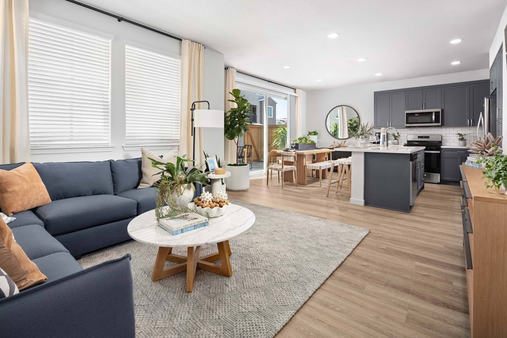 living room of model