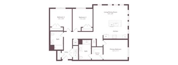 C1B | 3 Bed | 2 Bath