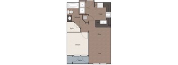 A floor plan of a house with labeled rooms such as "Dream", "Live", and "Relax".