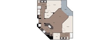 A floor plan of a house with labeled rooms such as "Dream," "Relax," and "Live."
