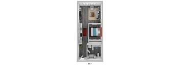 Open 1 Bedroom A24