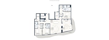 A floor plan of a home with labeled rooms and dimensions.