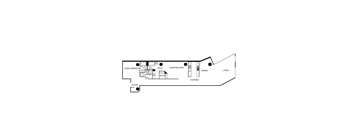 A black and white diagram of a house layout with labeled rooms.