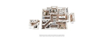 Two images of a floor plan of a house with C1 Alt 1 and C1 Alt 2 labeled.