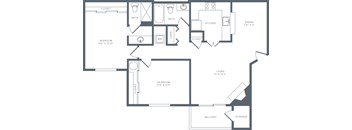 A black and white image of a floor plan for a house.