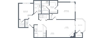 A black and white image of a house floor plan.