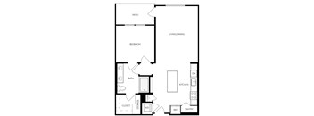 A black and white image of a floor plan for a house.