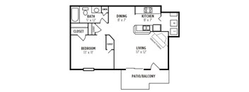 A black and white image of a floor plan for a house.