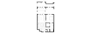 A black and white image of a floor plan of a house.