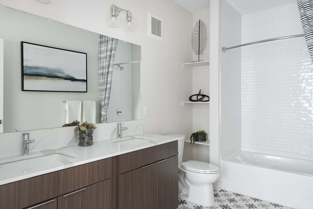 Dual sink vanities at PARK40, Broomfield, CO, 80023