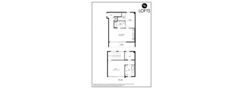 a floor plan of the loft