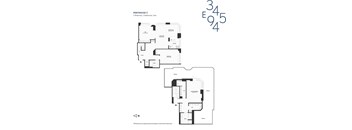 two bedroom floor plans at the lakefront condos