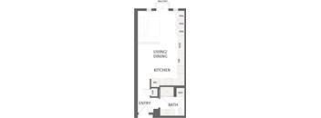 A black and white floor plan of a house with labeled rooms.