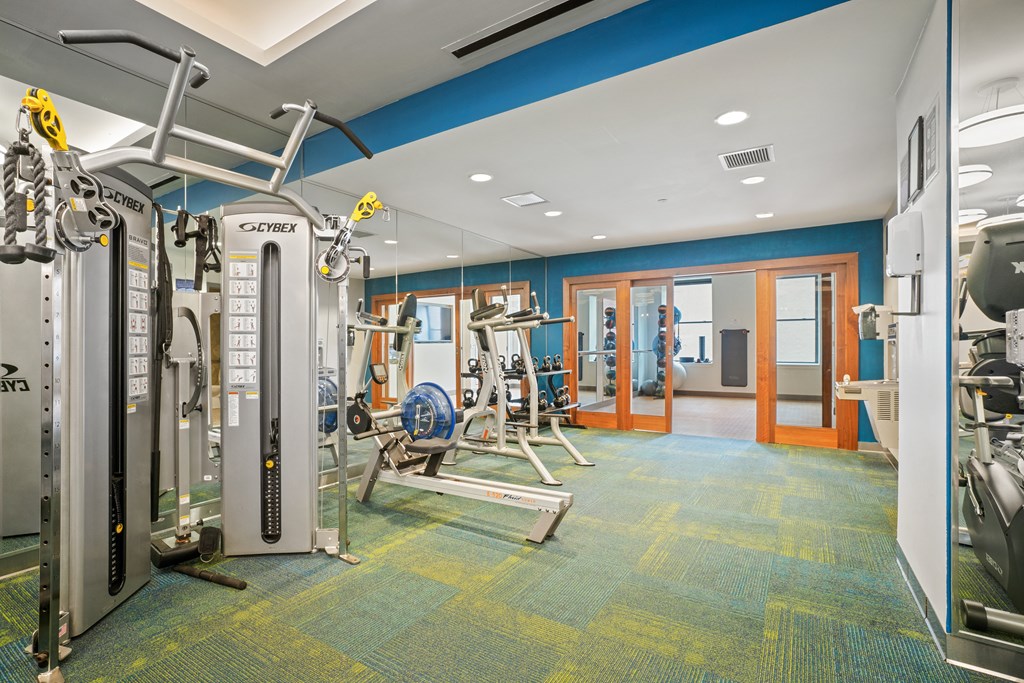 a photo of the fitness room