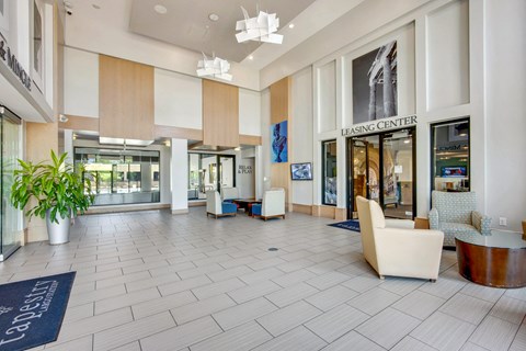 the lobby of the Tapestry Largo with chairs and couches