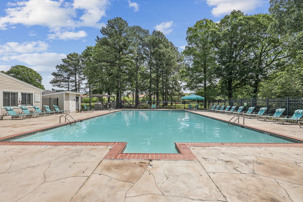 the swimming pool at our apartments