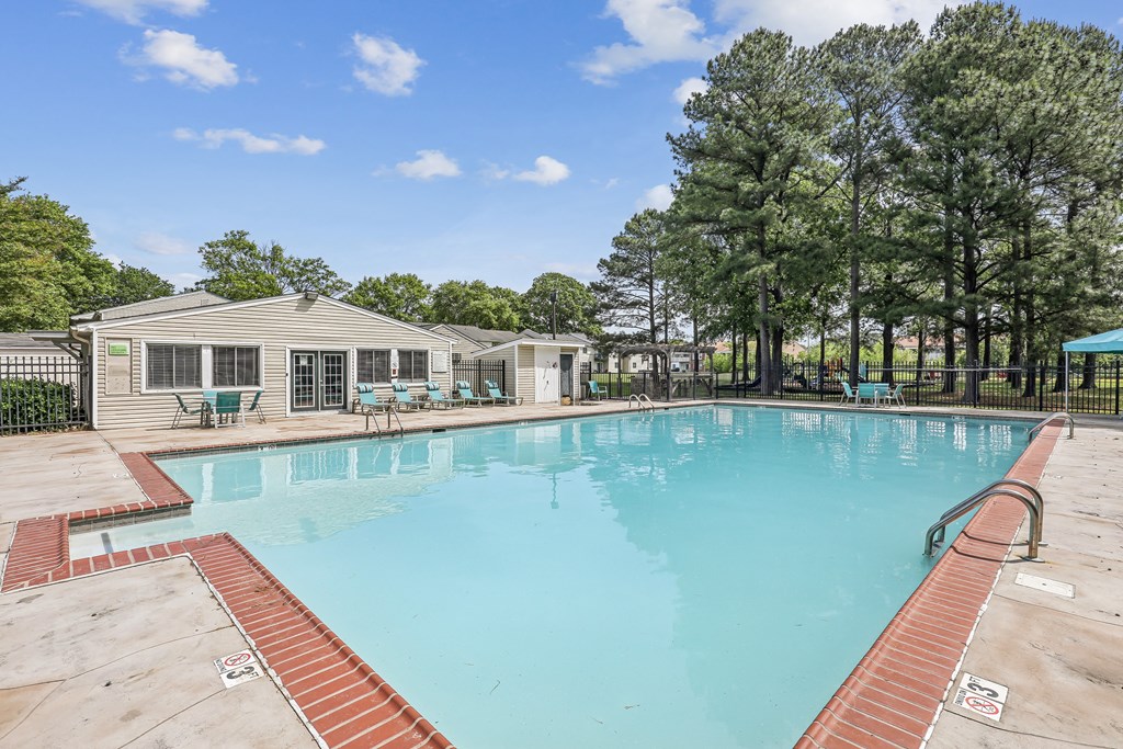 the swimming pool at our apartments