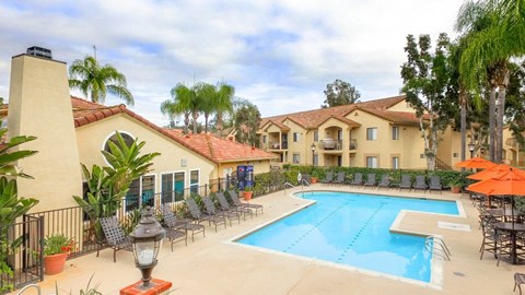 the swimming pool at the villas at canyon ridge