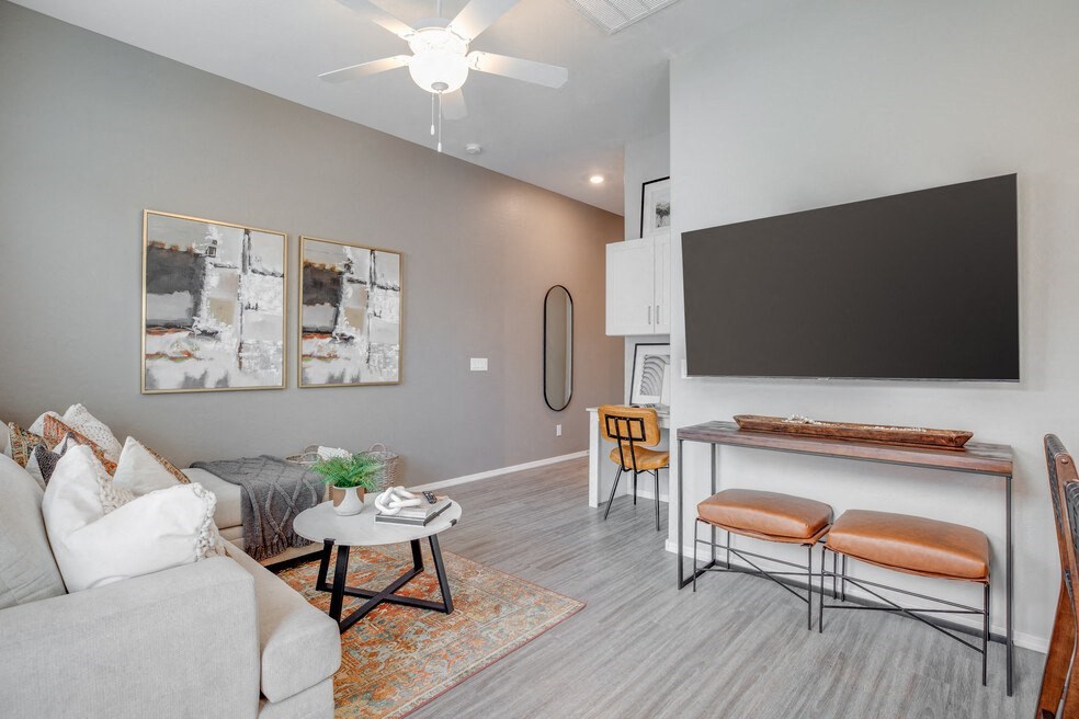 living area with couch and tv