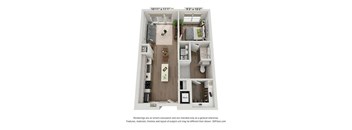 A1 Floor Plan at Trailhead, Austin, 78721
