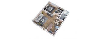 bedroom floor plan of a 2100 sq ft apartment