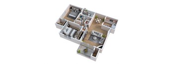 bedroom floor plan of a 2100 sq ft house