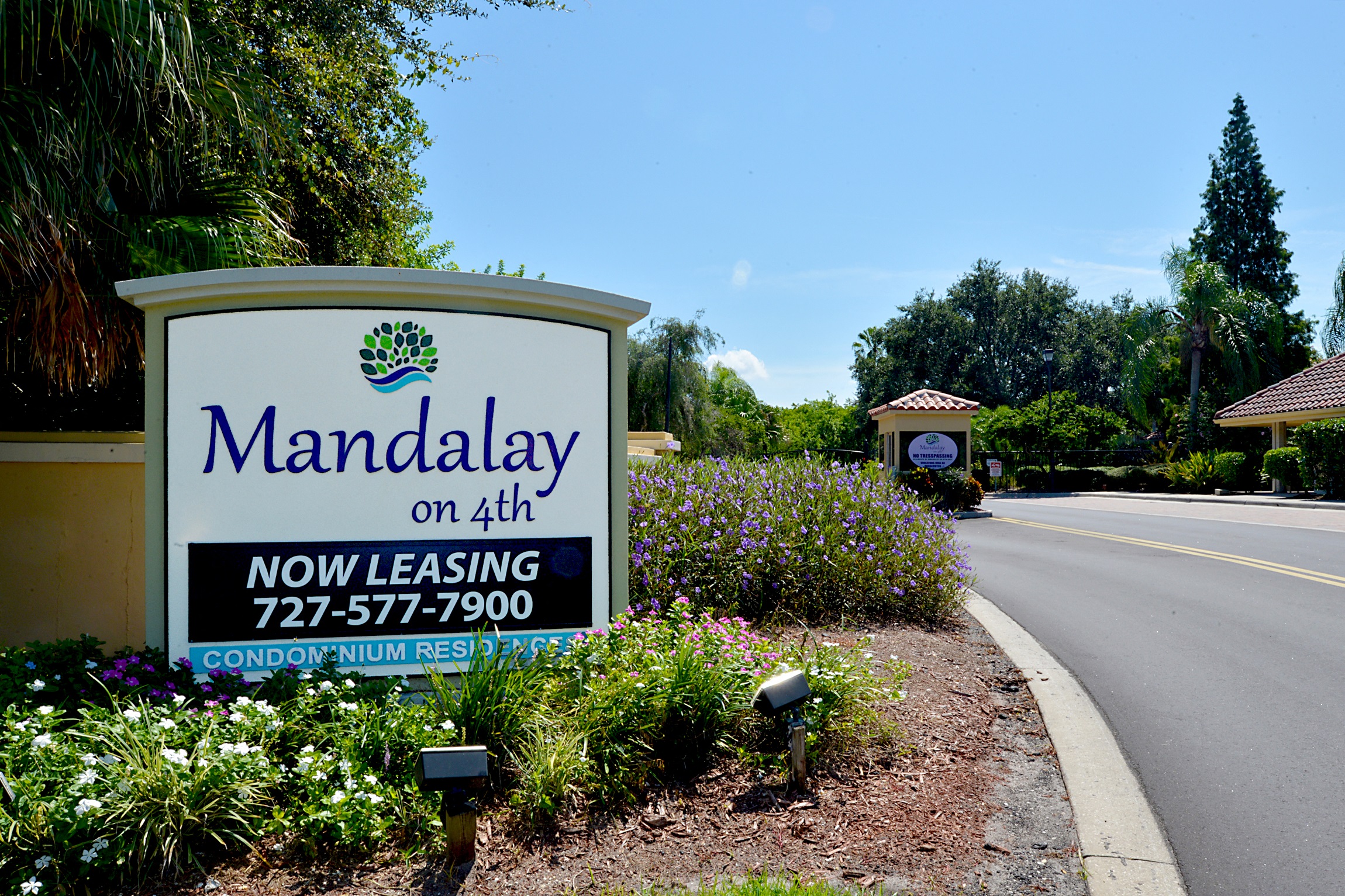 Entrance Sign at Mandalay on 4th Condominiums, St. Petersburg, 33716