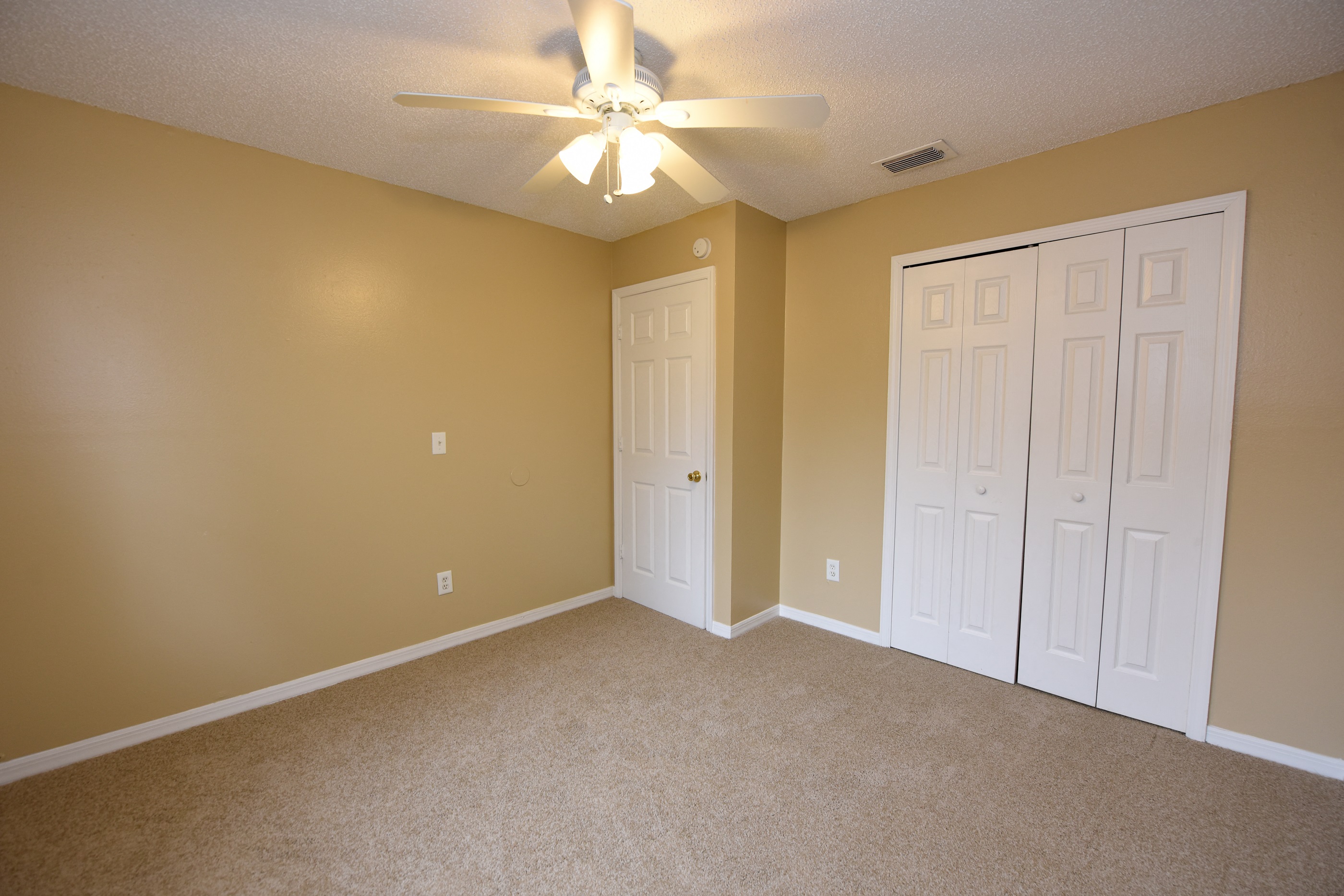 Spacious Bedroom with Carpet at Green Oaks Apartments, Tampa, FL