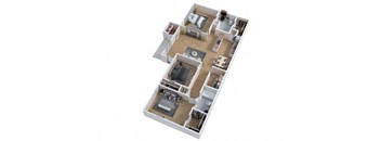 bedroom floor plan of a 2100 sq ft house