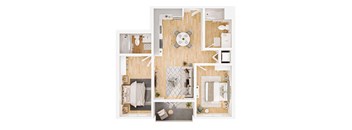 A series of images showing different rooms of a house.