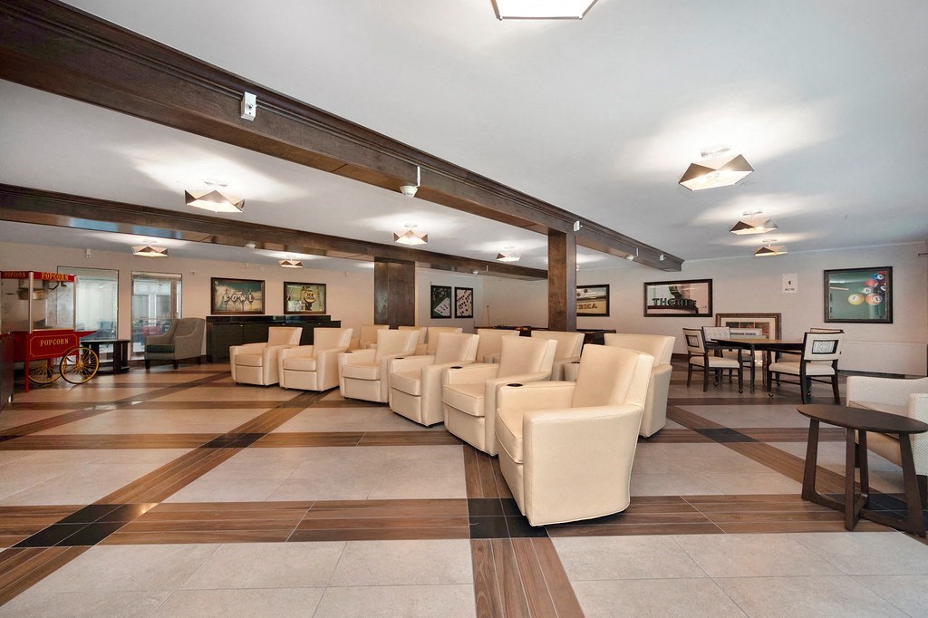 a large waiting room with chairs and tables at Citrus Heights Apartments, Citrus Heights, CA,95621