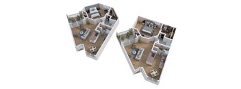 2 bedroom floor plan  the residences at sawmill estates apartments