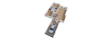 bedroom floor plan of a 2100 sq ft home